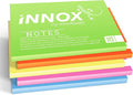 Self-Stick Notes 4x2.75 inch | Sticks to Any Surface Without Glue | Reusable White Dry Erase | 5 Pack, 500 Sheets (Assorted Colors, 4x2.75 inches)