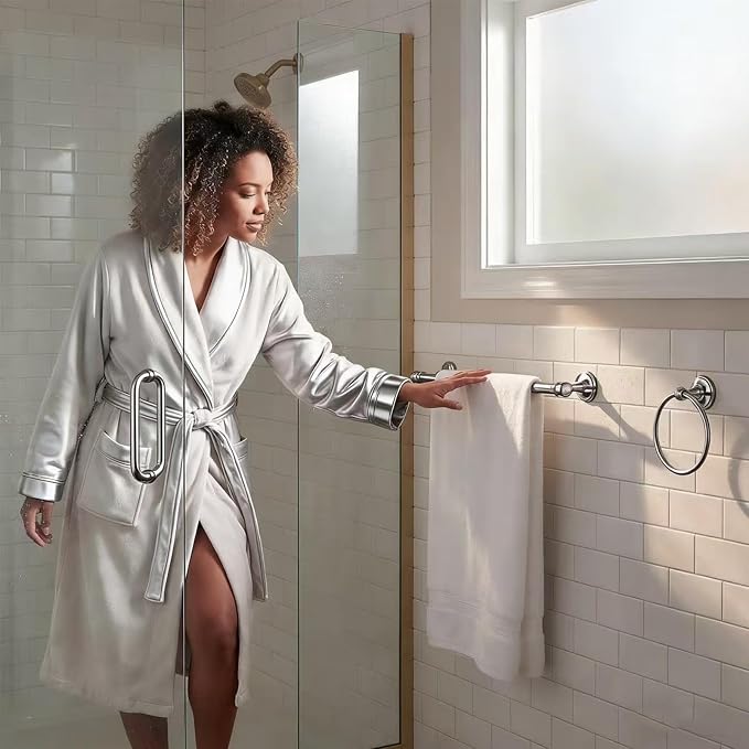 khtumeware 2 Pack Double Post Toilet Paper Holder Vibrant Polished Nickel Tissue Roll Holder for Bathroom Organization and Storage Single Double Toilet Tissue Holder Wall Bathroom Accessories