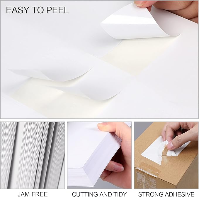 Address Labels (15,000/500 Sheets) - 1" x 2-5/8" Mailing Labels, 30 UP Shipping Sticker for Laser and Inkjet Printers