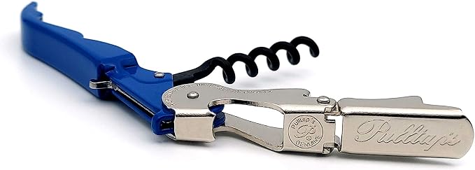 Pulltap's Genuine Slider 900 Waiter's Corkscrew – Double-Hinged Wine Key with Sliding Foil Cutter – Patented Design – Made in Spain – Azul (Blue)