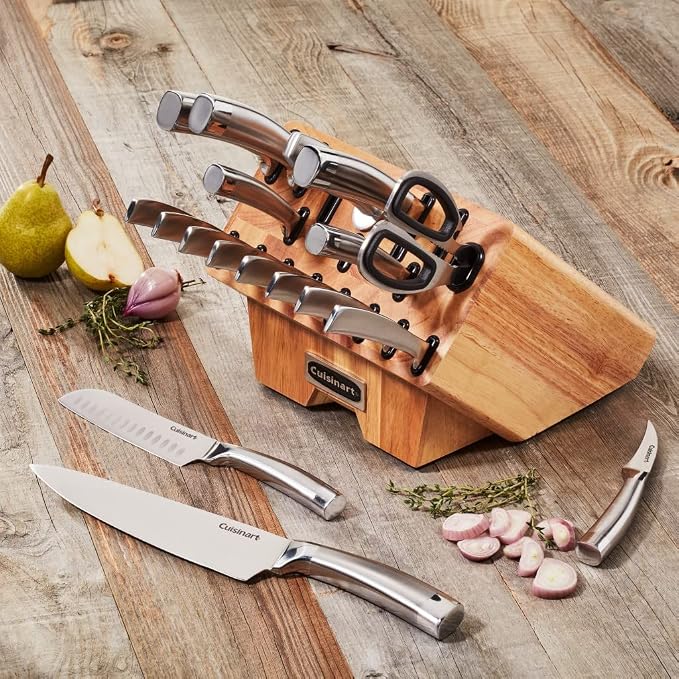 Cuisinart Normandy 19 Piece Cutlery Block Set, Stainless Steel