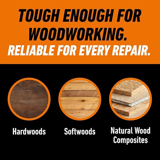 Gorilla Ultimate Waterproof Wood Glue, Natural Color, 18 oz (Pack of 1) – For Wood Working Projects and Repairs, Indoor & Outdoor