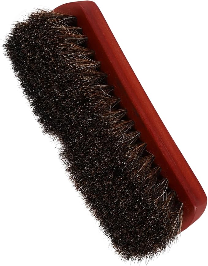 5pcs Portable Wooden Horsehair Shoe Cleaning Brush Small Scrubber for Shoes Boots Ergonomic Handle for Comfortable Grip for Polishing Maintenance