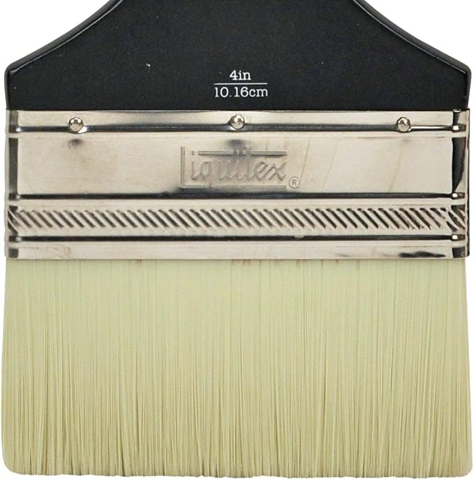 Liquitex Professional Freestyle Large Scale Brush, Broad Flat/Varnish, 4inch, Short Handle