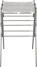 Household Essentials Clothes Drying Rack, Foldable, Expandable and Collapsible Laundry Drying Rack, Silver