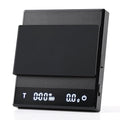Rechargeable Coffee Scale with Timer - Large Digital Pour-Over Scale, 2kg/0.1g Precision for Espresso Weight, Drip, Auto Tare, Brew Ratio, 3 Modes, 1500mAh for Long Standby, Black