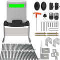 Blütezeit 1400lb Chain Drive Sliding Gate Opener, Solar Powered | WiFi Control | Backup Battery | IR Sensor | Remote Kits Included (Solar Panel Not Included)