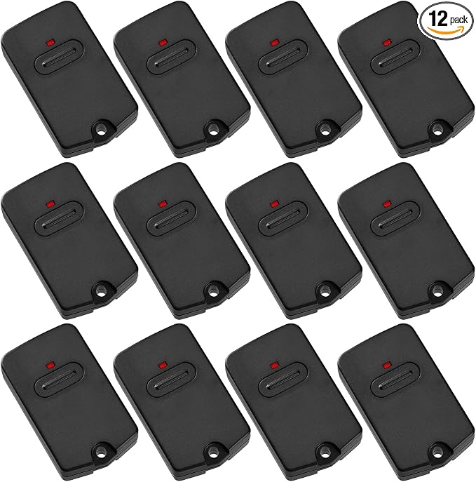 Kingdder 12 Pcs Gate Opener Remote Compatible with Mighty Mule RB741 Gate Control Remote Works Compatible with GTO RB741/FM135 Transmitter Control Single Button Garage Door Controller Replacement