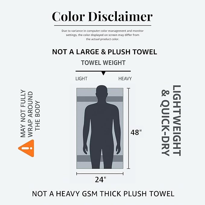 Bath Towels Set of 6 – 100% Cotton Terry – 24" x 48" – Quick Dry, Soft & Highly Absorbent – Navy Blue Towels for Bathroom, Gym, Spa, Pool & Daily Use
