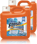 Ultra Fresh 2 x 2.5 Gallon Liquid Laundry Detergent Washing Soap for All Machine Types, 6X Platinum, Up to 640 Loads, Original Blue