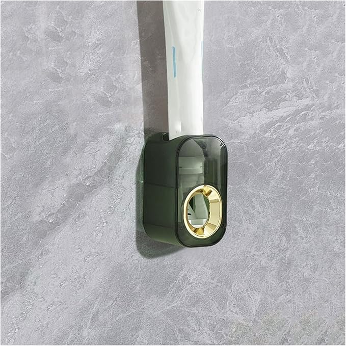 Toothbrush Rack Wall Mounted Toothbrush Holder Multifunctional Mouthwash Cup Brushing Cup Automatic Toothpaste Dispenser Squeeze Kit Bathroom Toothbrush Holder(C,Small)