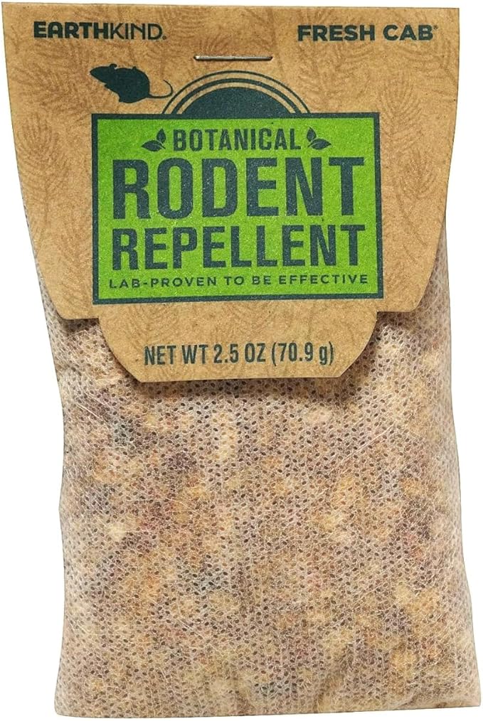 Fresh Cab Botanical Rodent Repellent - Environmentally Friendly, Keeps Mice Out, 16 Scent Pouches (4 Packs of 4)