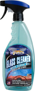 Gliptone Streak Free Glass and Window Cleaner, Ready-To-Use with Anti Static Formula, Repels Lint & Dust. Safe for all Glass and Hard Surface Applications (22 Fl Oz)
