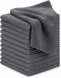 Avalon Towels Microfiber Cleaning Cloths (Value Pack of 12) - Size 12 x 12 Inches, Highly Absorbent Cleaning Rags, Lint Free, Reusable and Washable, Microfiber Towels for Cars