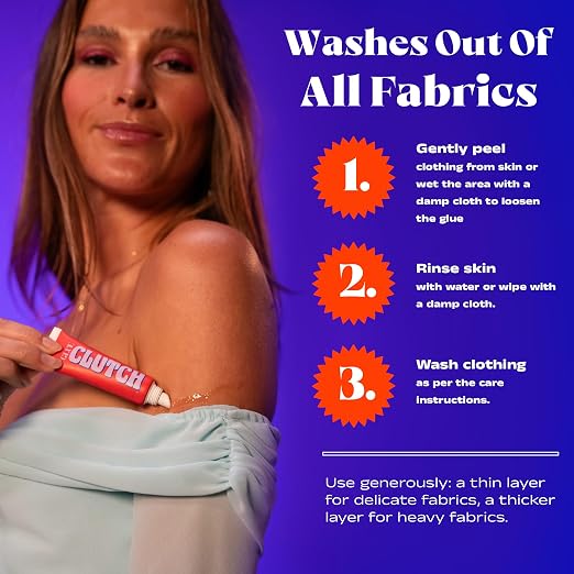 Liquid Fashion Tape - Big & Little Pack – Clear Body Glue & Fashion Glue for Women – Customisable Skin Adhesive for Clothing, Dresses, Straps and Accessories