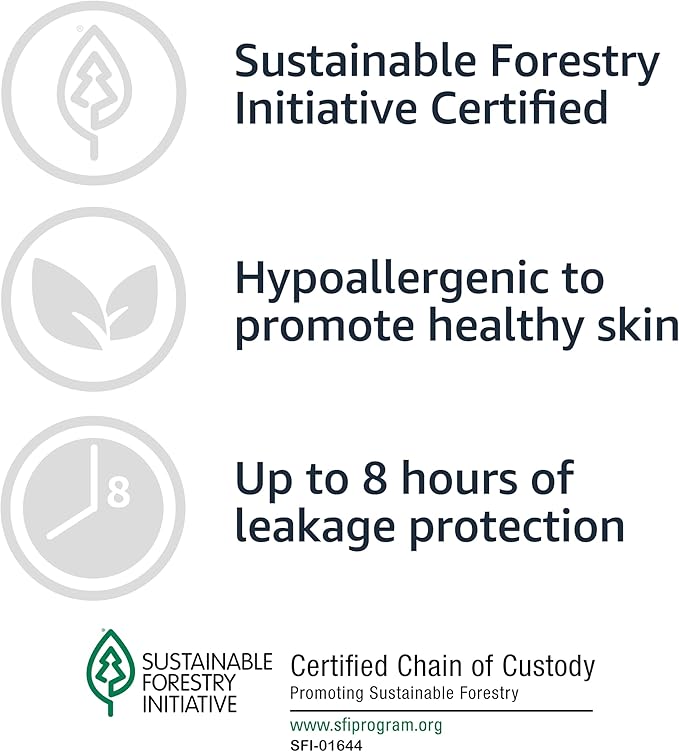 Amazon Basics Unisex Protective Underwear, Overnight Absorbency, Small/Medium, 16 Count