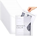 Seajan 48 Pcs Pocket Folders for 3 Ring Binder Clear Plastic Folders Sleeves with 2 Pockets 3 Hole Punch Binder Dividers Poly Slash File Jackets for Office School Document Organizer (White)