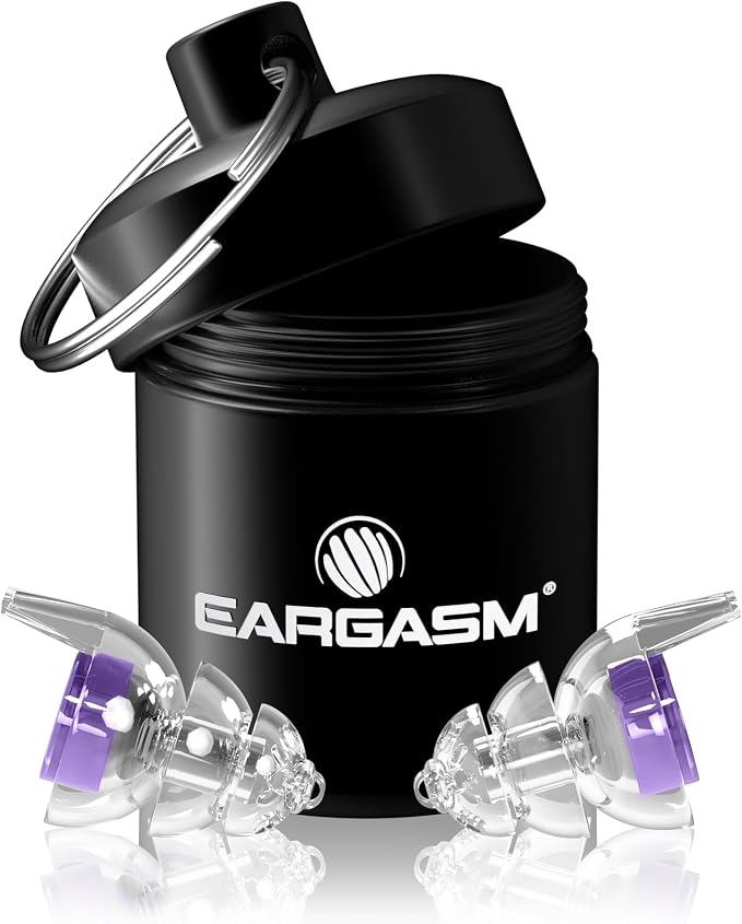 Eargasm Smaller Ears Hyperviolet Purple Earplugs for Concerts, Festivals, Musicians, Night-Life, Motorcycle Hearing Protection - Reusable Ear Plugs for Small Ear Canals, Noise Reduction up to 21 dB
