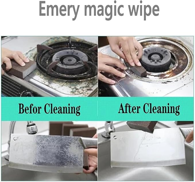 Carborundum Sponge 24pcs Magic Sponge Eraser Rust Remover Brush Dish Pot Cleaning Kitchen Tools