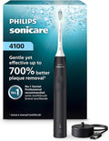 Philips Sonicare 4100 Series Electric Toothbrush - Sonic Toothbrush with Advanced Sonic Technology, Pressure Sensor, Two Intensity Settings, Smartimer & Quadpacer, Black, Model HX3681/24