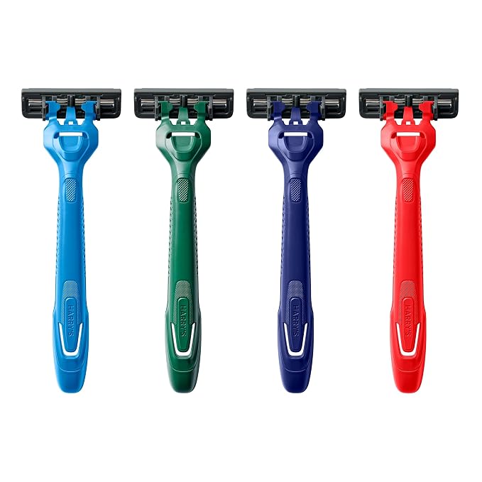Harry's Disposable Razors for Men - 12 Count - 3-Blade Men's Razors for Travel and On-the-Go Convenience