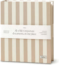 Document Organizer Binder for Important Papers & Passports, Oat