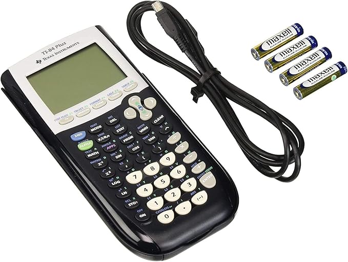 Texas Instruments TI-84 Plus Graphics Calculator, Black (Renewed)