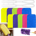Reusable Chenille Microfiber Dust Duster,360° Electrostatic Dusters for Cleaning,Washable Fleece Duster Refills with Handle for Every Surface in Your Home (2sets)