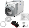 AprilAire E080W Smart Wi-Fi Whole-House Dehumidifier, 80-Pint Energy Star Commercial Dehumidifier for Basement, Crawl Space & Home up to 4,400 Sq.Ft. with Pump, Drain Hose, Hanging Kit, MERV 11 Filter