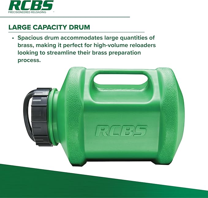 RCBS Rotary Case Cleaner 120V US/CAN, Rotary Tumbler for Efficient Brass Cleaning and Polishing