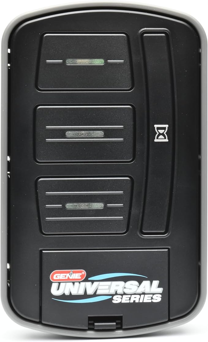Genie GUWWC-R Universal Garage Door Opener Wireless Wall Console, Compatible with LiftMaster, Chamberlain, Genie, Overhead Door, For Use up to 3 Garage Doors,Black