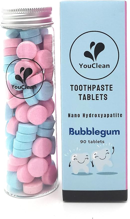 Refill Pack - 365 Toothpaste Tablets - Natural Remineralization & Whitening with Nano Hydroxyapatite - Travel or Daily Use - Fluoride Free (Orange365)
