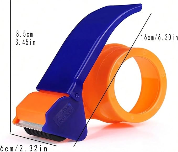 ASA 2" Tape Dispenser, Pistol-Grip, Lightweight | Smooth wheel mechanism dispenses standard 2" packing tape without tearing. Comfortable pistol-grip design.
