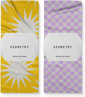 GEOMETRY Spring Kitchen Towels - Quick Dry Microfiber Cloth Spring & Summer Dish Towels for Kitchen Drying - Premium Quick Dry Towel - Lilac Sunburst, 18" x 30" - 2-Pack