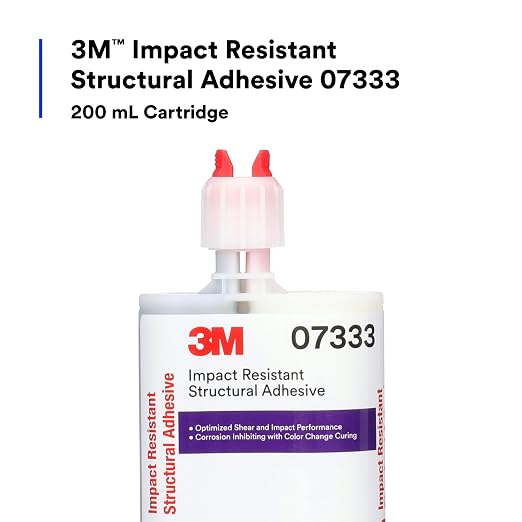 3M Impact Resistant Structural Adhesive, 07333, Two-Part Epoxy, True Automotive OEM Recommended, 200 mL/6.75 fl oz Cartridge, Purple