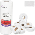 Perco White Price Marking Labels - 11,000 Blank Labels for Garvey Contact 22-6/22-7/22-8 Price Gun with Ink Roll Included - 9 Rolls, 1 Sleeve - Made in USA
