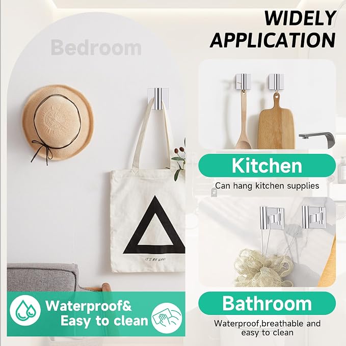 Polished Chrome Bathroom Hardware Accessories Towel Bar Set, 10 Pieces Bathroom Towel Bar Holder Set, 23.6 Inch Stainless Steel Toilet Paper Holder Towel Racks for Bathroom Wall Mounted