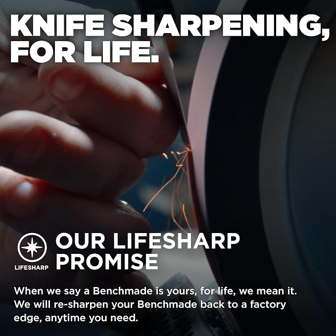 Benchmade Station Knife Kitchen Knife, CPM-154 Steel Blade (4010BK-01) | OD and Black handle with black bolster, Clip-Point blade
