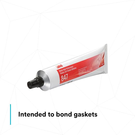 3M Nitrile High Performance Rubber and Gasket Adhesive 847, Brown, 5 Oz Tube, 1 Each