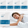 Preboun 5 Sets Disposable Bed Sheets Disposable Sheets Travel Sheets for Hotel Include Bed Sheets Quilt Cover Pillowcases Portable Soft White Cover for Travel Business Trip Spa Hospital