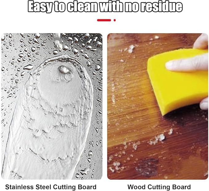Stainless Steel Cutting Board with Lip, Katori Cutting Boards for Kitchen Double Sided Non Toxic & Non Moldy, Dishwasher Safe Gift for Home Cooks/Outdoor Camping, Fit Meat/Vegetable/Fruit (1PC-L)