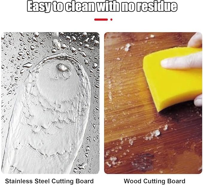 Stainless Steel Cutting Board with Lip, Katori Cutting Boards for Kitchen Double Sided Non Toxic & Non Moldy, Dishwasher Safe Gift for Home Cooks/Outdoor Camping, Fit Meat/Vegetable/Fruit (1PC-XXXL)