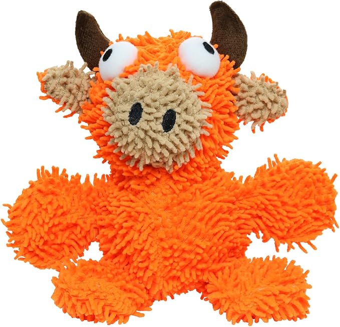 MIGHTY® 2 Pack Microfiber Medium Bull Dog Toys | Ultra Durable Plush Toy with Multiple Layers & Reinforced Seams , Washable and Floats , Mighty® Construction