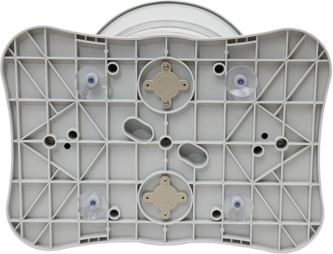 2.4Gal Manual Clothes Dryer Portable Mini Dryer for Clothes, Foot Powered Compact Spin Dryer Machine, Non Electric Laundry Dryer for RV, Camping, School, Apartment, Dorm (White)