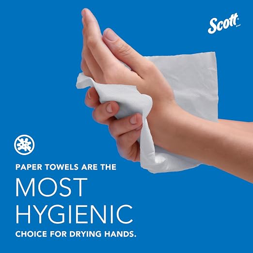 Scott Professional Multifold Paper Towels, Bulk, 16 x 250 Sheets (01804) | Universal, Plus Tier, Absorbency Pockets, Compressed, White, Compatible with Universal Folded Towel Dispensers