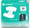 SUNKISS TrustPlus Adult Diapers with Maximum Absorbency, Unisex Disposable Incontinence Briefs with Tabs for Men and Women, Odor Control, Small, Previously XSmall, 60 Count (4 Packs of 15)