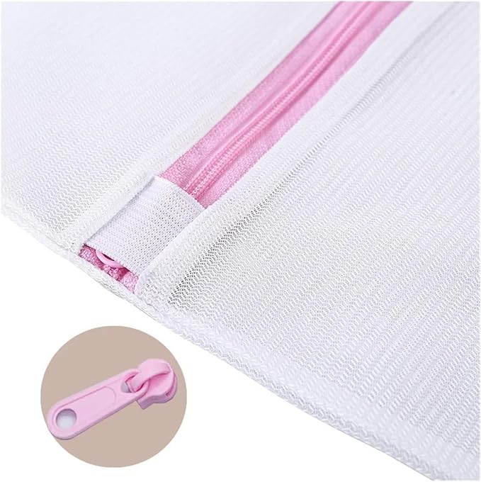 Zipped Laundry Bags Reusable Washing Machine Clothing Care Washing Mesh Net(1pcs a)