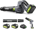 Taskstar Leaf Blower for Lawn: 550CFM Battery Electric Cordless Small Blower with Swivel Head Total 8.0 Ah Battery & Charger - Mini-Leaf for Decker Car Patio Yard