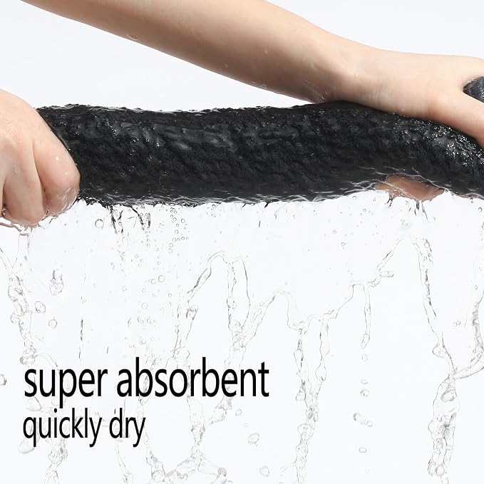 YTYC 39x78 Bath Sheets,Towels for Bathroom,Charcoal Grey,2-Pieces | Extra Large Bath Towels, Super Soft,Highly absorbent,Hanging Loop,Quick Drying,Light Weight,80% Polyester