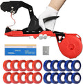 Suca Plant Tying Machine, Lightweight Plant Tying Tape Tool to Tie Up Vine Quickly, Plant Tie Tapener Gun with Tapes and Staples, Red